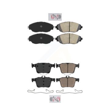 Front Rear Ceramic Disc Brake Pads Kit For 2017-2019 Volkswagen Golf R KNF-101770