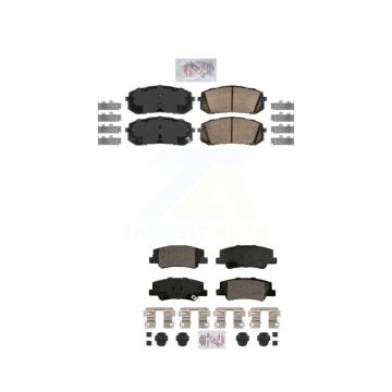 Front Rear Ceramic Disc Brake Pads Kit For Hyundai Sonata Kia K5 KNF-101783