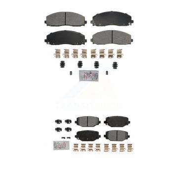 Front Rear Semi-Metallic Disc Brake Pads Kit For Dodge Grand Caravan Journey Chrysler & KNF-101788