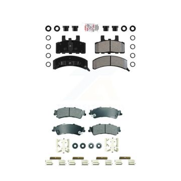 Front Rear Semi-Metallic Disc Brake Pads Kit For GMC Yukon Cadillac 60 Special KNF-101845