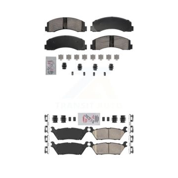 Front Rear Ceramic Disc Brake Pads Kit For Ford F-150 Expedition Lincoln Navigator KNF-101858