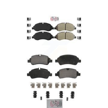 Front Rear Semi-Metallic Disc Brake Pads Kit For Ford Transit-250 Transit-150 Transit-350 KNF-101871