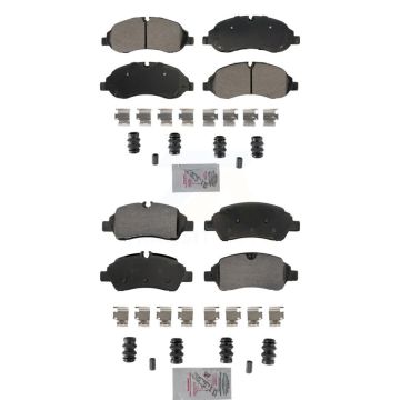 Front Rear Semi-Metallic Disc Brake Pads Kit For Ford Transit-250 Transit-150 Transit-350 KNF-101872