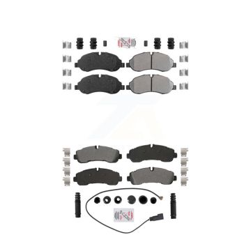 Front Rear Semi-Metallic Disc Brake Pads Kit For 2020 Ford Transit-350 AWD KNF-101875