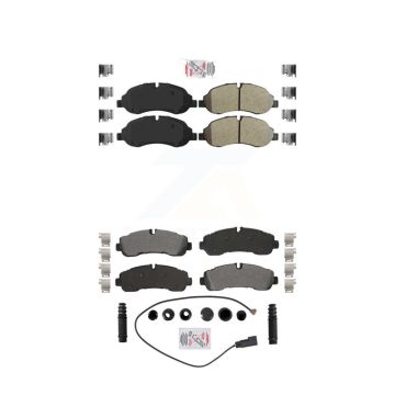 Front Rear Semi-Metallic Disc Brake Pads Kit For 2020 Ford Transit-350 AWD KNF-101877