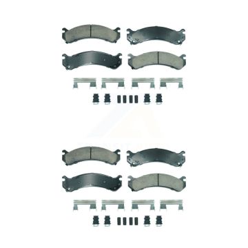 Front Rear Ceramic Disc Brake Pads Kit For Chevrolet GMC Silverado 3500 Sierra HD Classic KNF-101894