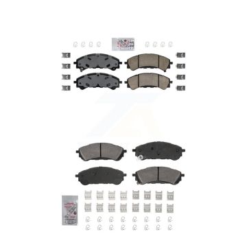 Front Rear Ceramic Disc Brake Pads Kit For 2019-2023 Ford Ranger KNF-101896