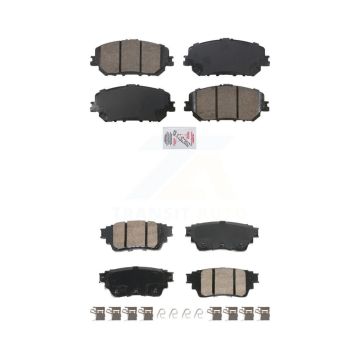 Front Rear Ceramic Disc Brake Pads Kit For Nissan Rogue KNF-101897