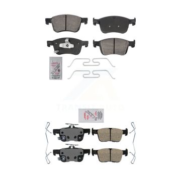 Front Rear Ceramic Disc Brake Pads Kit For Honda Civic Accord KNF-101899