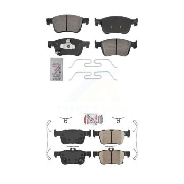 Front Rear Ceramic Disc Brake Pads Kit For 2023-2024 Honda Accord Acura Integra KNF-101913