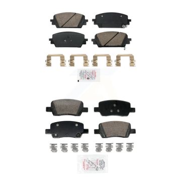 Front Rear Ceramic Disc Brake Pads Kit For Hyundai Santa Fe Kia Sorento Cruz KNF-101927