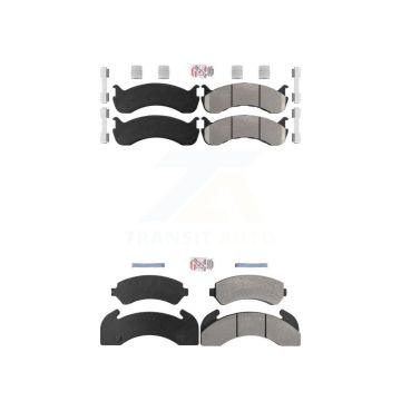 Front Rear Semi-Metallic Disc Brake Pads Kit For Blue Bird TC2000 Hydraulic hand brakes KNF-101937