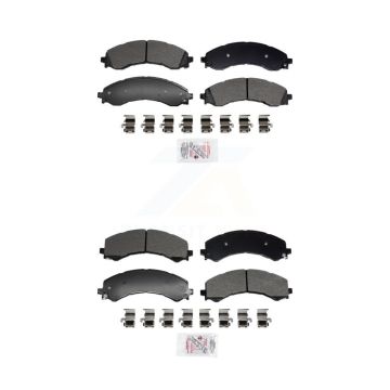 Front Rear Semi-Metallic Disc Brake Pads Kit For GMC Chevrolet Savana 2500 Express 3500 KNF-101955