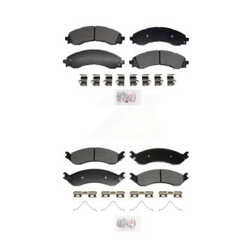Front Rear Semi-Metallic Disc Brake Pads Kit For GMC Chevrolet Savana 2500 Express 3500 KNF-101956