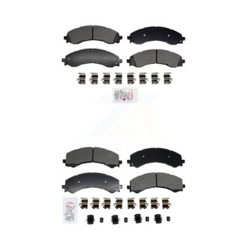 Front Rear Semi-Metallic Disc Brake Pads Kit For GMC Chevrolet Savana 2500 Express 3500 KNF-101957