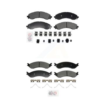 Front Rear Semi-Metallic Disc Brake Pads Kit For GMC Chevrolet Savana 2500 Express 3500 KNF-101959