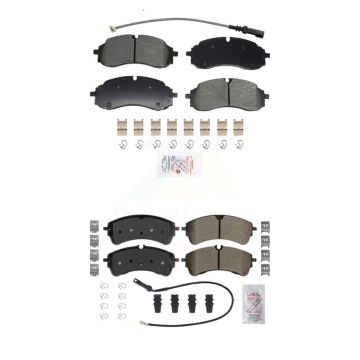 Front Rear Semi-Metallic Disc Brake Pads Kit For Ford Transit-250 Transit-350 Transit-150 KNF-101967