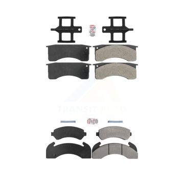 Front Rear Semi-Metallic Disc Brake Pads Kit For Chevrolet T6500 C60 Kodiak KNF-101994