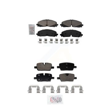 Front Rear Ceramic Disc Brake Pads Kit For Chevrolet Traverse Blazer Cadillac GMC Acadia KNF-101998