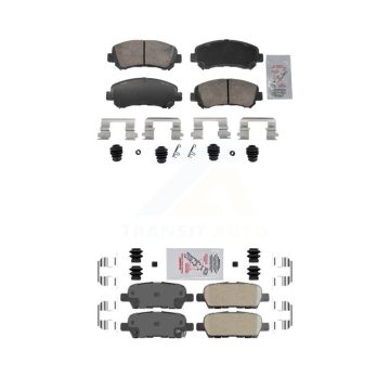 Front Rear Ceramic Disc Brake Pads Kit For Nissan Rogue Sentra Maxima Juke Select KNF-102006