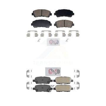 Front Rear Ceramic Disc Brake Pads Kit For Nissan Rogue Sentra Maxima Juke Select KNF-102007