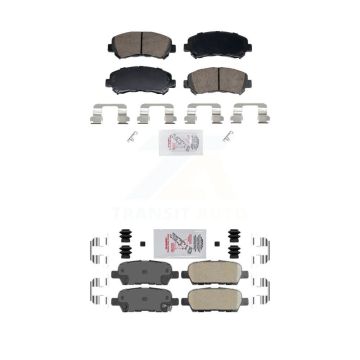 Front Rear Ceramic Disc Brake Pads Kit For Nissan Rogue Sentra Maxima Juke Select KNF-102008
