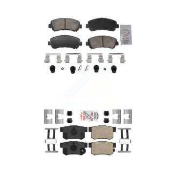 Front Rear Ceramic Disc Brake Pads Kit For 2010-2013 Suzuki Kizashi KNF-102013