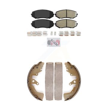 Front Rear Semi-Metallic Disc Brake Pads Kit For 2006-2008 Suzuki Grand Vitara KNN-100004