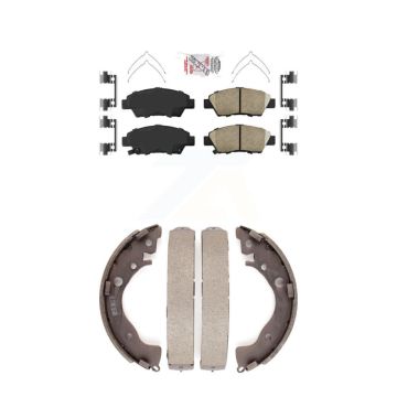Front Rear Ceramic Disc Brake Pads Kit For Honda Fit KNN-100007