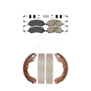 Front Rear Ceramic Disc Brake Pads Kit For Chrysler Sebring Mitsubishi Eclipse Galant KNN-100013