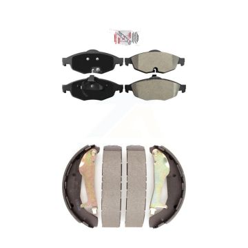 Front Rear Semi-Metallic Disc Brake Pads Kit For Chrysler Sebring Dodge Stratus KNN-100015
