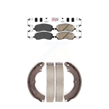 Front Rear Ceramic Disc Brake Pads Kit For Mitsubishi Lancer KNN-100016