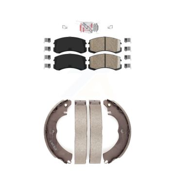 Front Rear Ceramic Disc Brake Pads Kit For Mitsubishi Lancer KNN-100017
