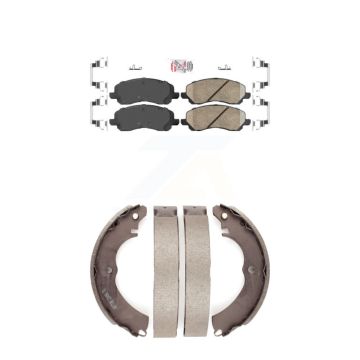 Front Rear Ceramic Disc Brake Pads Kit For Mitsubishi Lancer KNN-100019