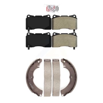 Front Rear Semi-Metallic Disc Brake Pads Kit For Mitsubishi Lancer KNN-100020
