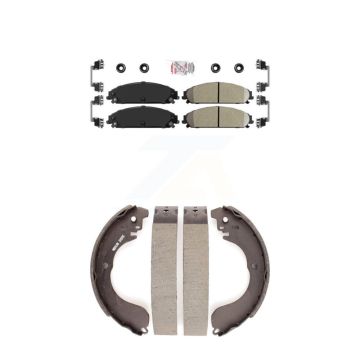 Front Rear Ceramic Disc Brake Pads Kit For 2008-2009 Dodge Caliber SRT-4 KNN-100022