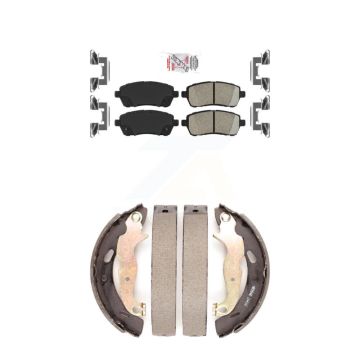 Front Rear Ceramic Disc Brake Pads Kit For Ford Fiesta KNN-100024
