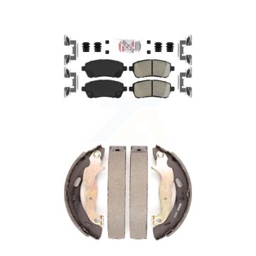 Front Rear Ceramic Disc Brake Pads Kit For Ford Fiesta KNN-100025