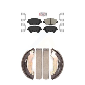 Front Rear Semi-Metallic Disc Brake Pads Kit For 2014-2019 Ford Fiesta ST KNN-100026
