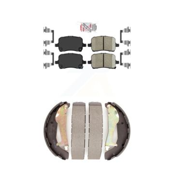 Front Rear Ceramic Disc Brake Pads Kit For 10 Chevrolet HHR SS With Single Piston Caliper KNN-100035