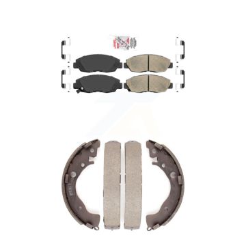 Front Rear Ceramic Disc Brake Pads Kit For Honda Civic Insight KNN-100043