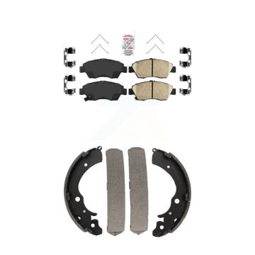 Front Rear Ceramic Disc Brake Pads Kit For Honda Civic KNN-100044