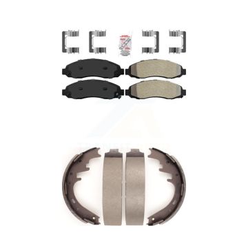 Front Rear Semi-Metallic Disc Brake Pads Kit For Dodge Dakota KNN-100046