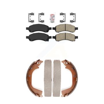Front Rear Ceramic Disc Brake Pads Kit For Chevrolet Colorado GMC Canyon KNN-100055