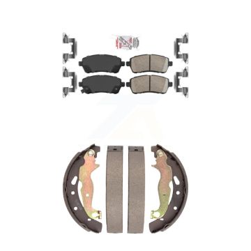 Front Rear Ceramic Disc Brake Pads Kit For 2011-2014 Mazda 2 KNN-100057