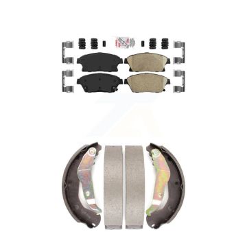 Front Rear Ceramic Disc Brake Pads Kit For 2013-2017 Chevrolet Trax KNN-100061