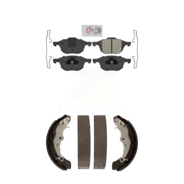 Front Rear Semi-Metallic Disc Brake Pads Kit For Ford Focus KNN-100070