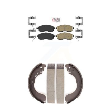 Front Rear Ceramic Disc Brake Pads Kit For Nissan Sentra Cube KNN-100073
