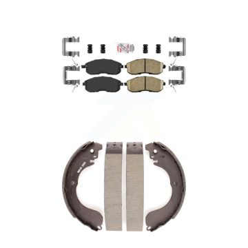 Front Rear Ceramic Disc Brake Pads Kit For Nissan Sentra Cube KNN-100074