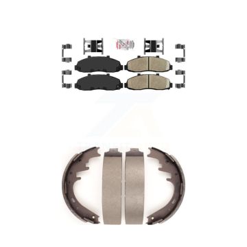 Front Rear Ceramic Disc Brake Pads Kit For Ford F-150 KNN-100077